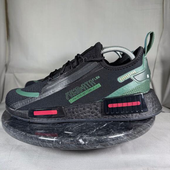 Adidas NMD R1 Star Wars Boba Fett Athletic Sneaker Black/Green Men’s Size 7 US - Picture 1 of 8